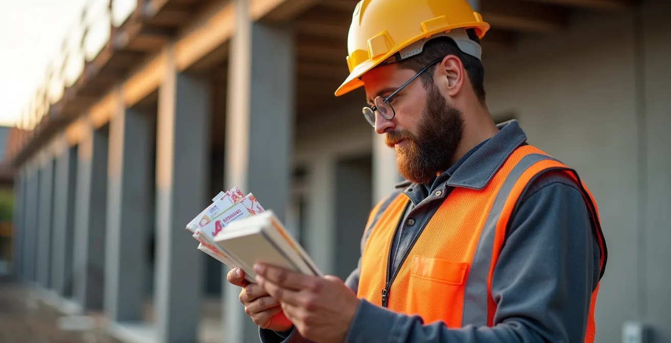 Controllo dei materiali isolanti durante il cantiere edilizio