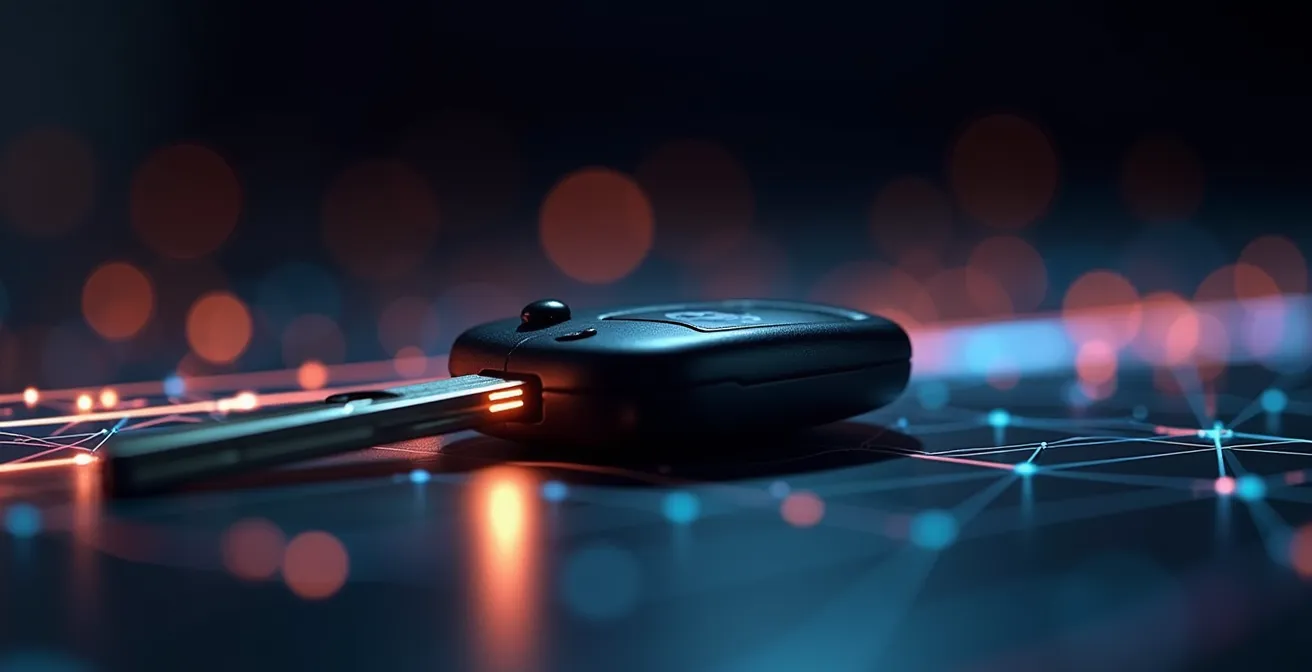 Rappresentazione astratta dei flussi di dati tra auto connessa e sistemi assicurativi